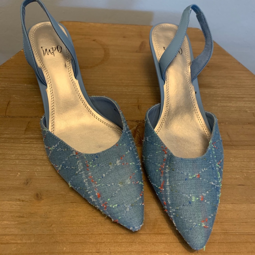IMPO Kitten Heel Slingbacks